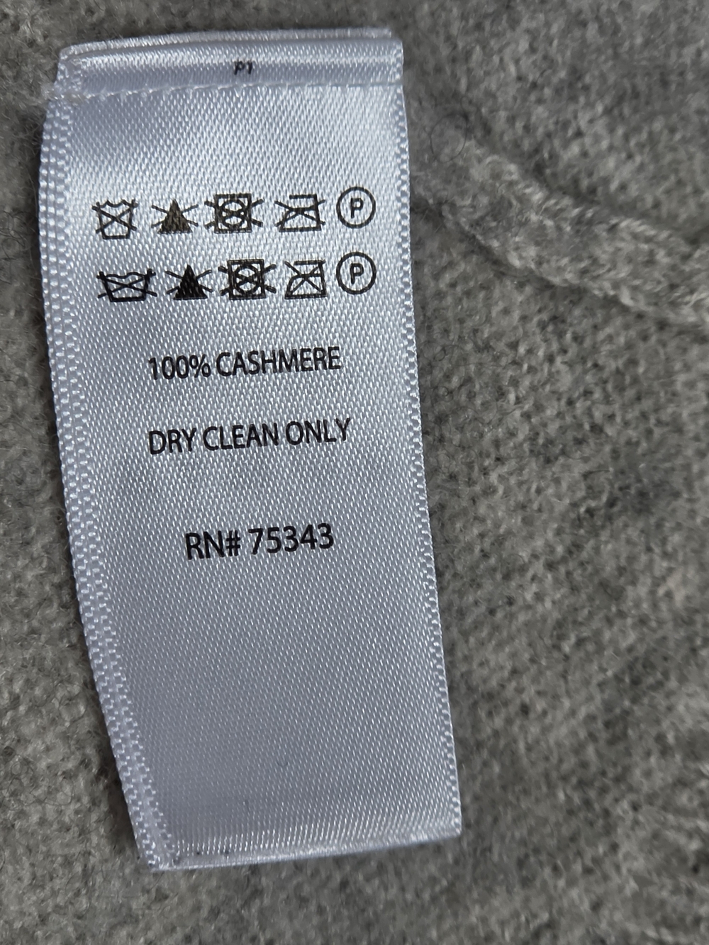 Adrienne Vittadini 2 Ply Cashmere Crewneck Sweater Womens M Oat Grey Soft Cozy - Picture 11 of 12